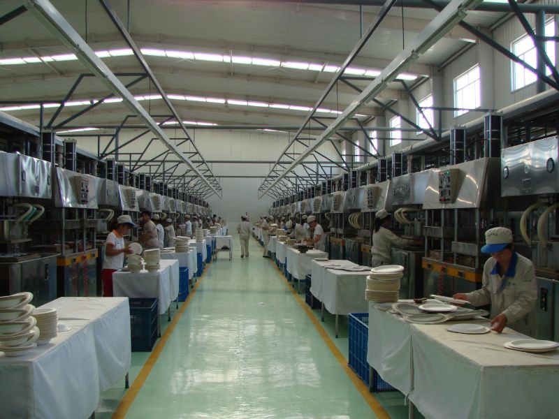 供應(yīng)酒店一次性餐具用品天然紙漿環(huán)保型可降解餐具9寸圓盤