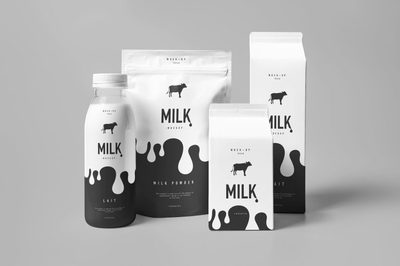 Milk Mockup 牛奶乳制品產(chǎn)品設(shè)計(jì)包裝展示樣機(jī)